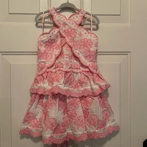 Marlo Kids Josie Embroidered Halter Dress